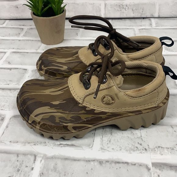 Crocs All Terrain Axle Leather Boat Shoes - Picture 3 of 9